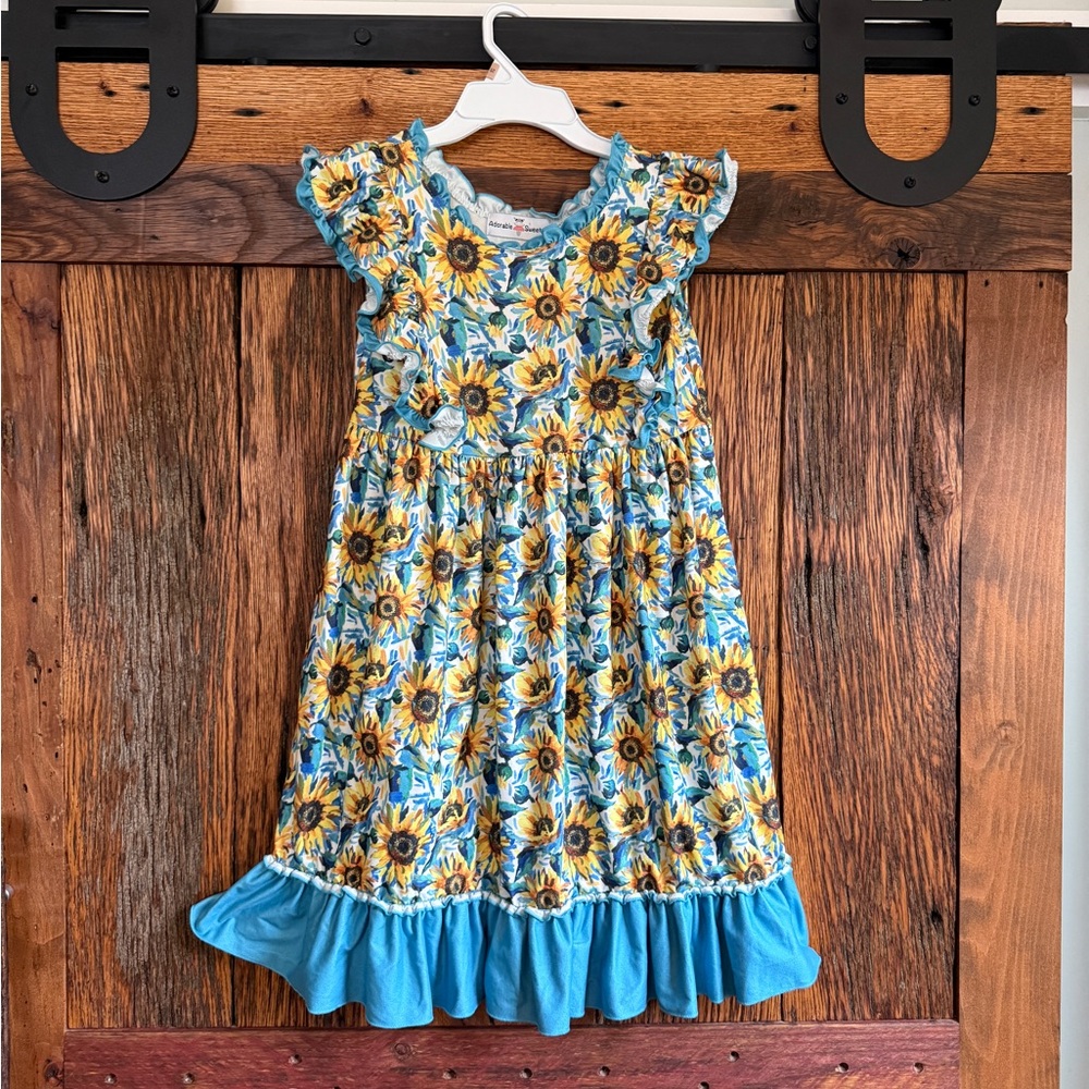 Sunflower Delight Kids Dress